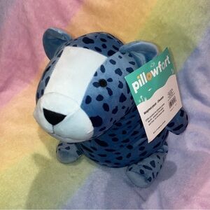 Pillowfort Weighted Plush Blue Cheetah Leopard Throw Pillow - 3 lbs - Target